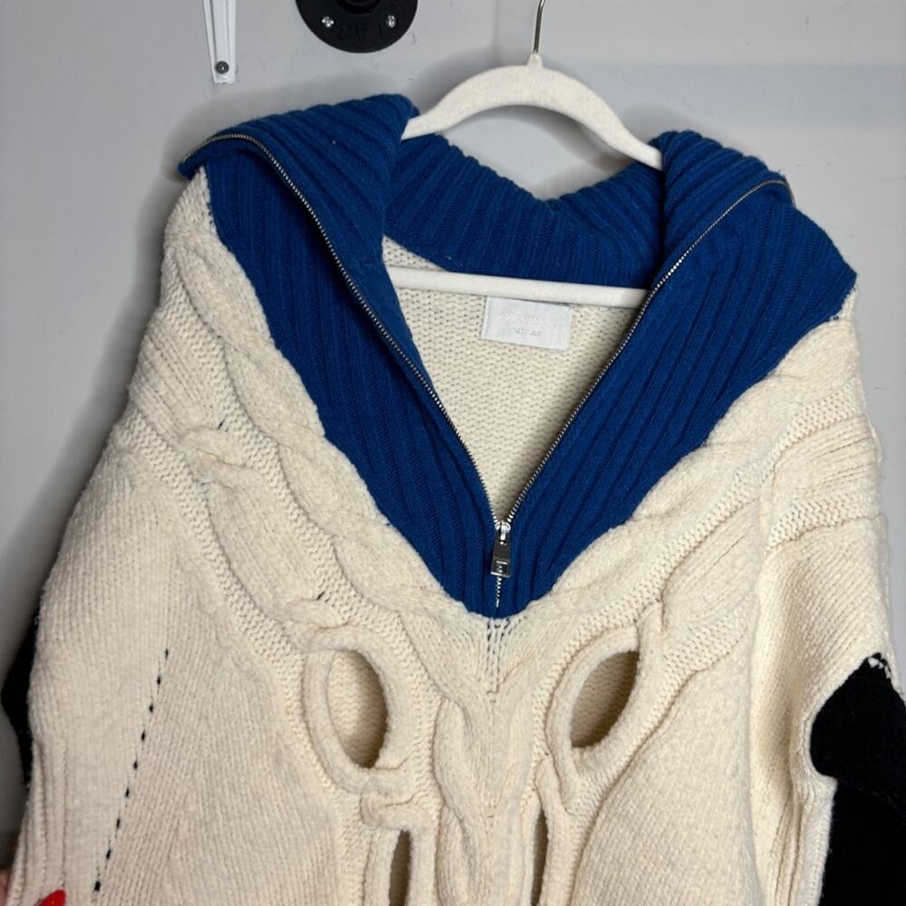 Zadig & Voltaire Cutout Wool Blend Oversized Knit Sweater - Picture 4 of 11